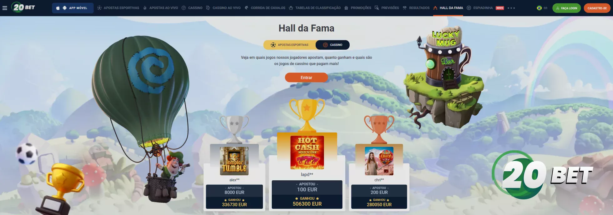 20Bet Principais Jogos